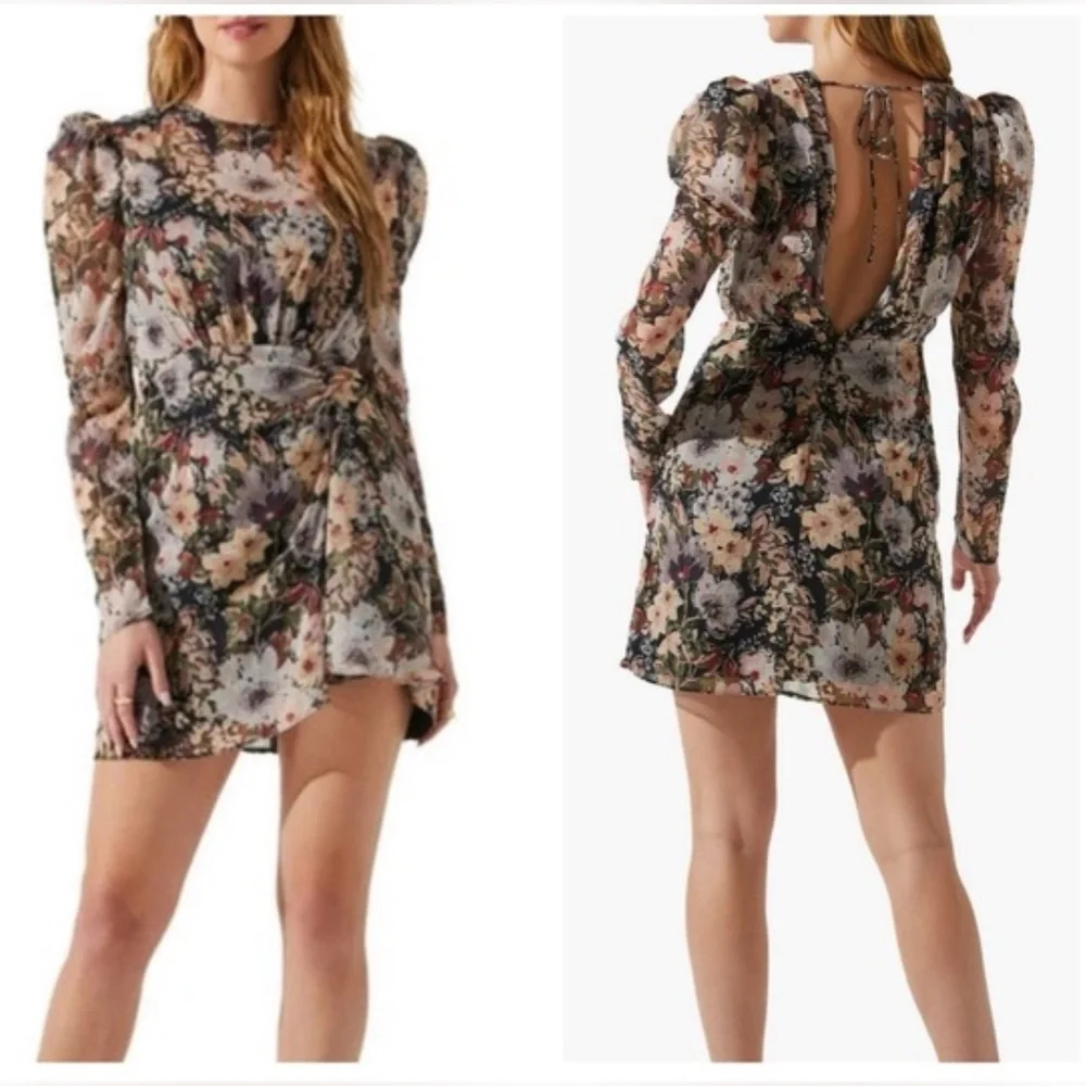 ASTR The Label, Floral Long Sleeve Dress - Picture 17 of 17